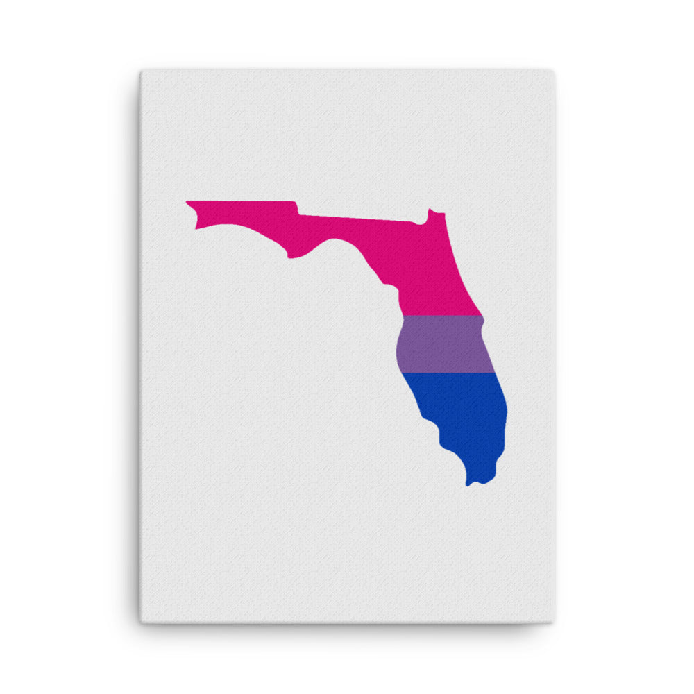 Florida Bisexual Bi Pride Canvas Wall Art 18in×24in Bisexual Florida thin-canvas-_in_-18x24-front-63991fad6e09b