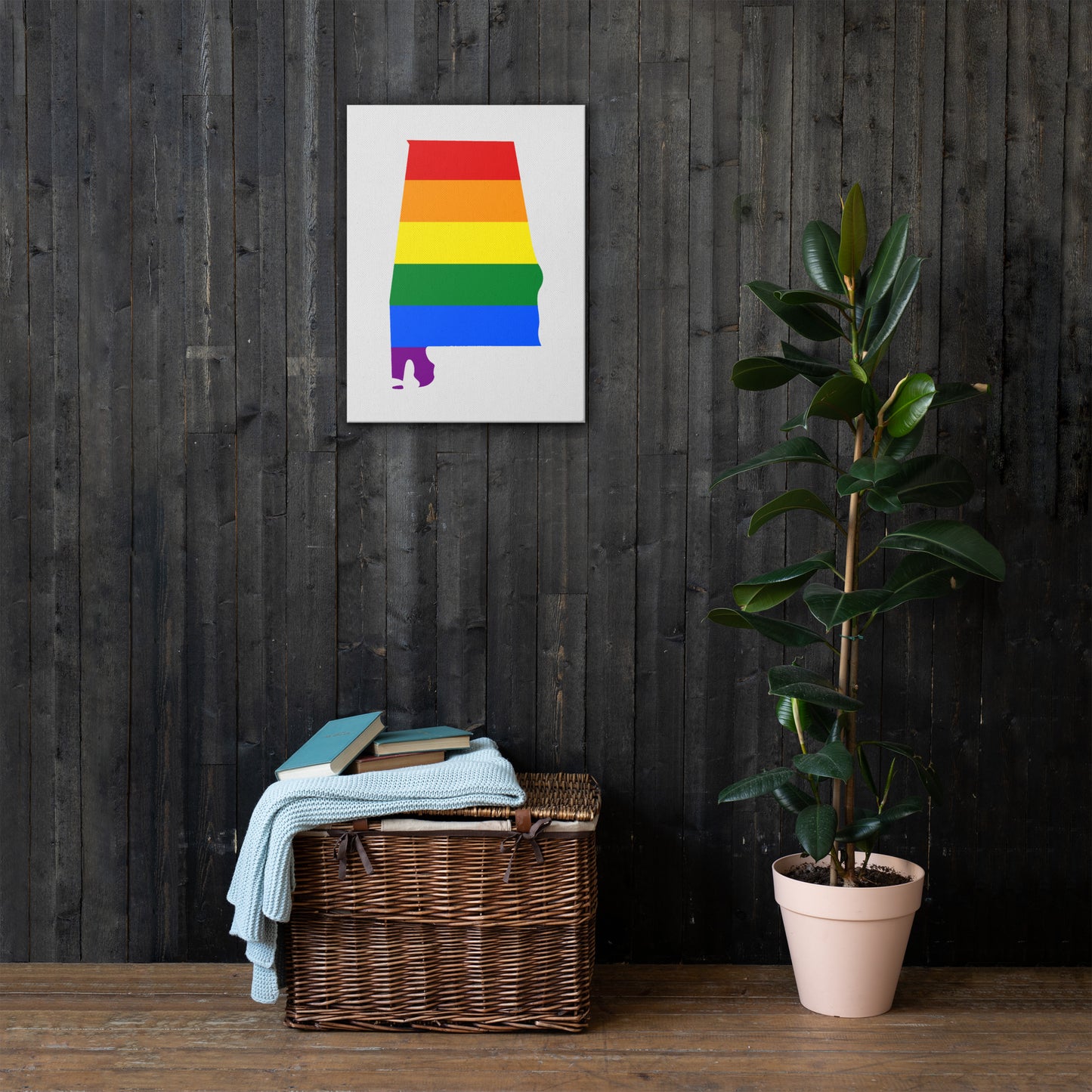 Alabama LGBTQ Pride Canvas Wall Art thin-canvas-_in_-18x24-front-63a51606c91b8