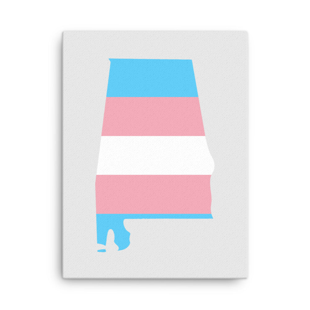 Alabama Transgender Trans Pride Canvas Wall Art 18in×24in Transgender Alabama thin-canvas-_in_-18x24-front-63a5195ae366c