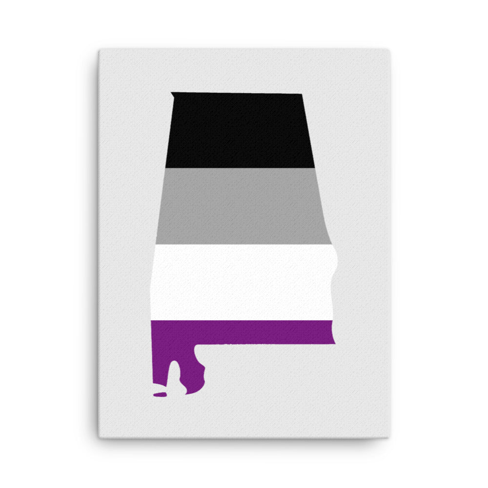 Alabama Asexual Canvas Wall Art 18in×24in Asexual Alabama thin-canvas-_in_-18x24-front-63a520e9a7653