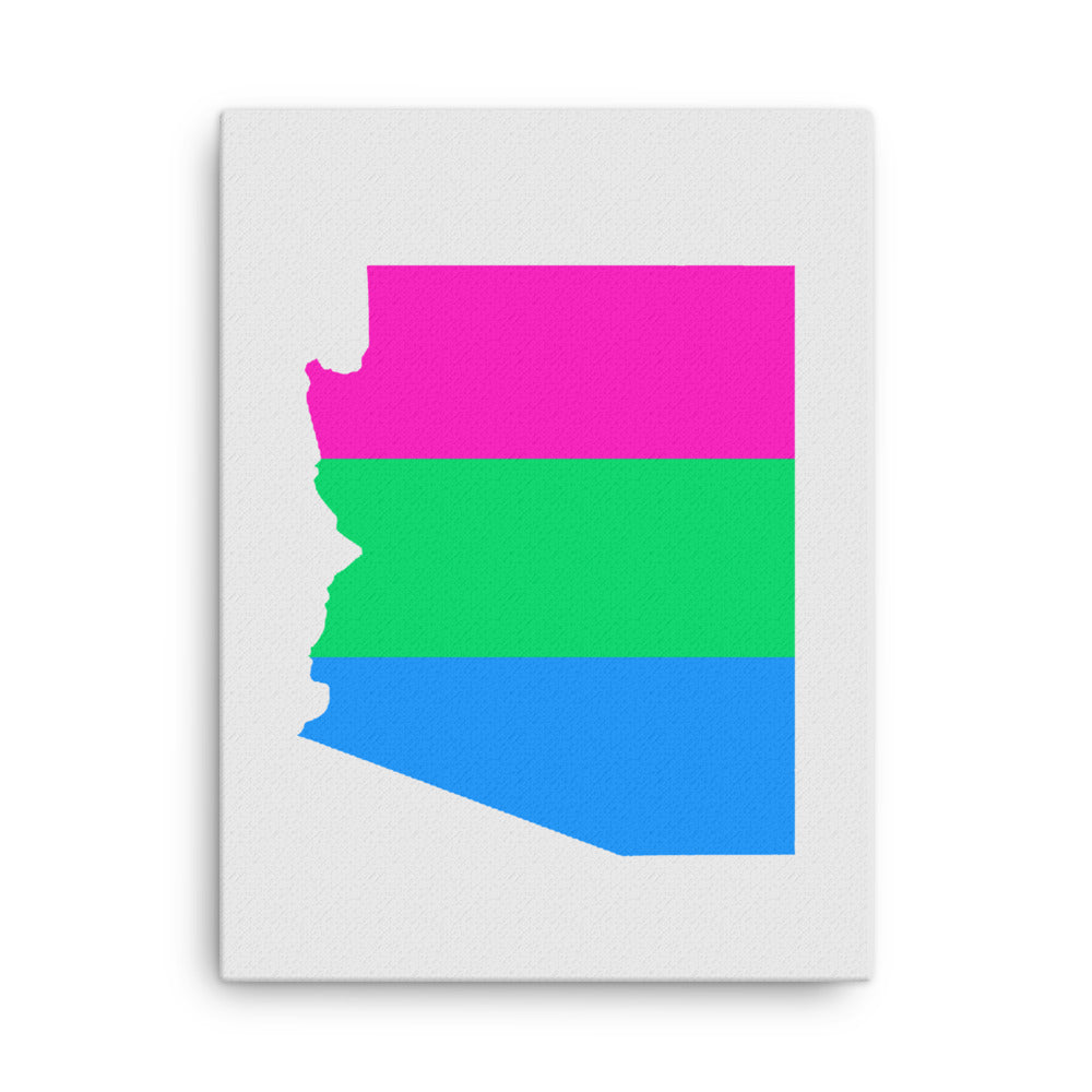 Arizona Polysexual Poly Pride Canvas Wall Art 18in×24in Polysexual Arizona thin-canvas-_in_-18x24-front-63acf1a10a5c3