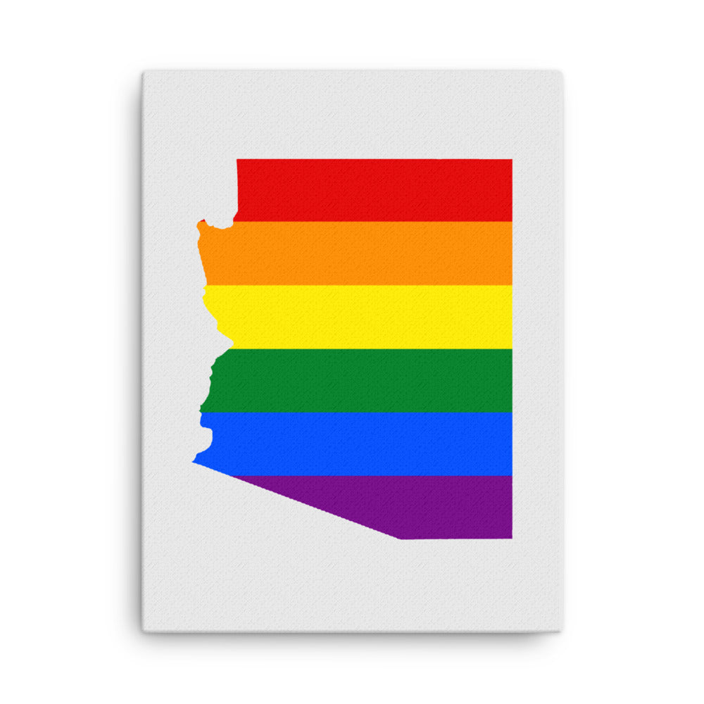 Arizona LGBTQ Pride Canvas Wall Art 18in×24in Pride Arizona thin-canvas-_in_-18x24-front-63acf3450aba8