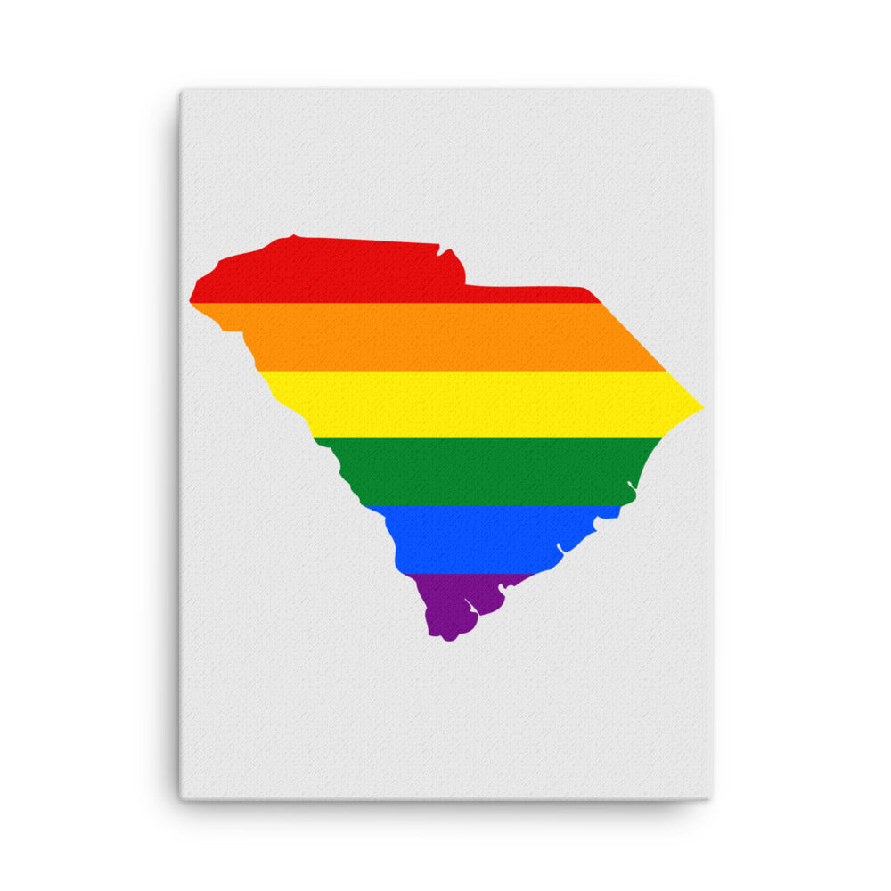 South Carolina LGBTQ Pride Canvas Wall Art 18″×24″ Pride South Carolina thin-canvas-_in_-18x24-front-641c9f425535f