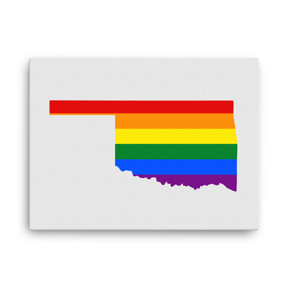 Oklahoma LGBTQ Pride Canvas Wall Art 18″×24″ Pride Oklahoma thin-canvas-_in_-18x24-front-6424cac233c69