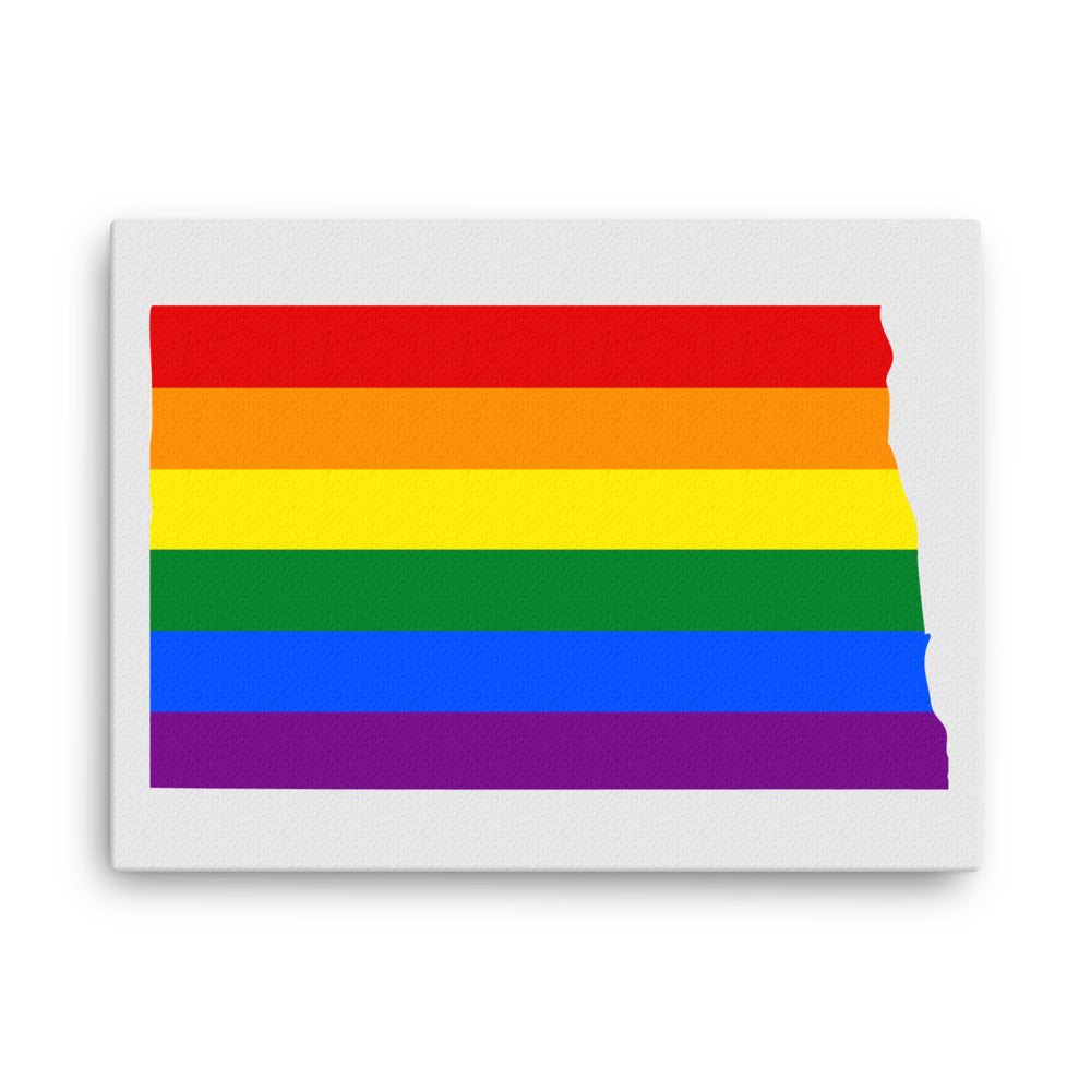 North Dakota LGBTQ Pride Canvas Wall Art 18″×24″ Pride North Dakota thin-canvas-_in_-18x24-front-6424d18f7a836