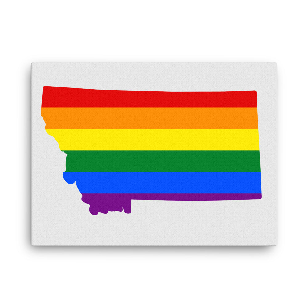 Montana LGBTQ Pride Canvas Wall Art 18″×24″ Pride Montana thin-canvas-_in_-18x24-front-642e1bcfaf4b7