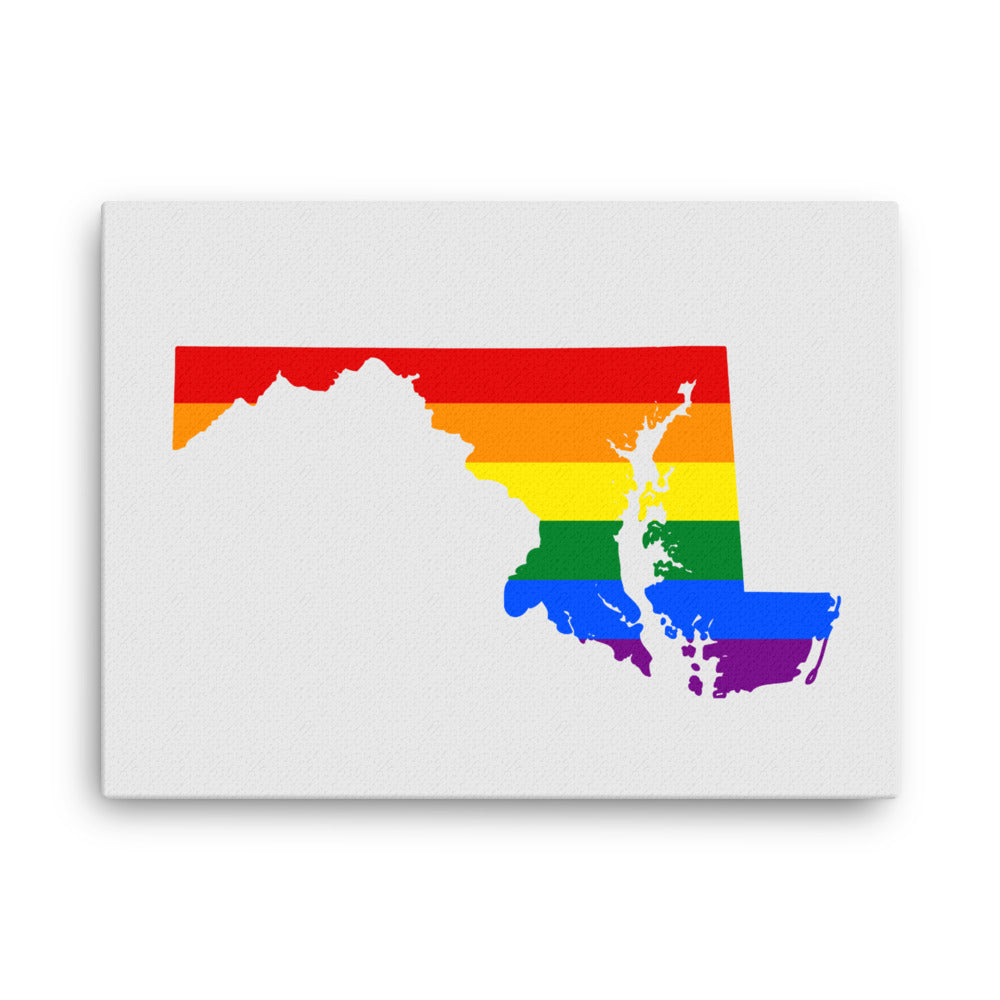 Maryland LGBTQ Pride Canvas Wall Art 18″×24″ Pride Maryland thin-canvas-_in_-18x24-front-642e21ebb3282