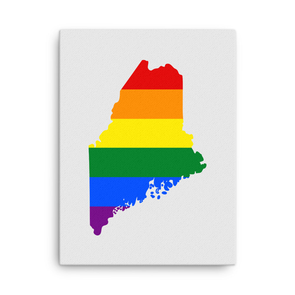 Maine LGBTQ Pride Canvas Wall Art 18″×24″ Pride Maine thin-canvas-_in_-18x24-front-642e224a2cade