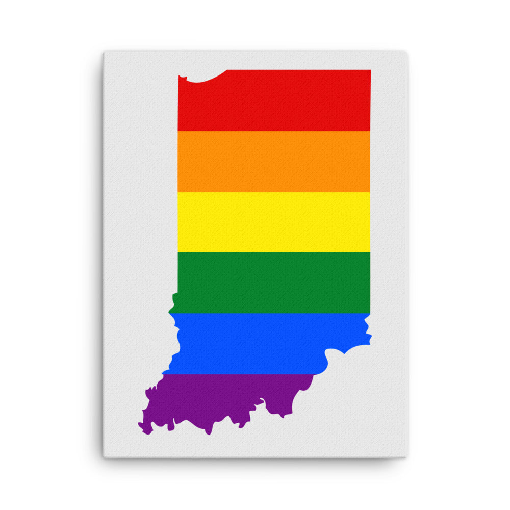 Indiana LGBTQ Pride Canvas Wall Art 18″×24″ Pride Indiana thin-canvas-_in_-18x24-front-642e25dbb14d6