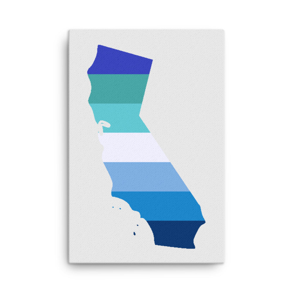 California Gay MLM Pride Vincian Canvas Wall Art 24in×36in Gay California thin-canvas-_in_-24x36-front-638eaa18bcc73