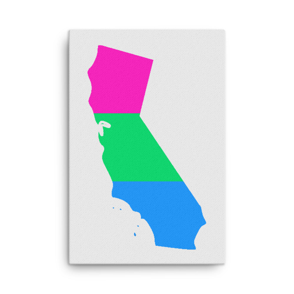 California Polysexual Poly Pride Canvas Wall Art 24in×36in Polysexual California thin-canvas-_in_-24x36-front-638eada4a97e6