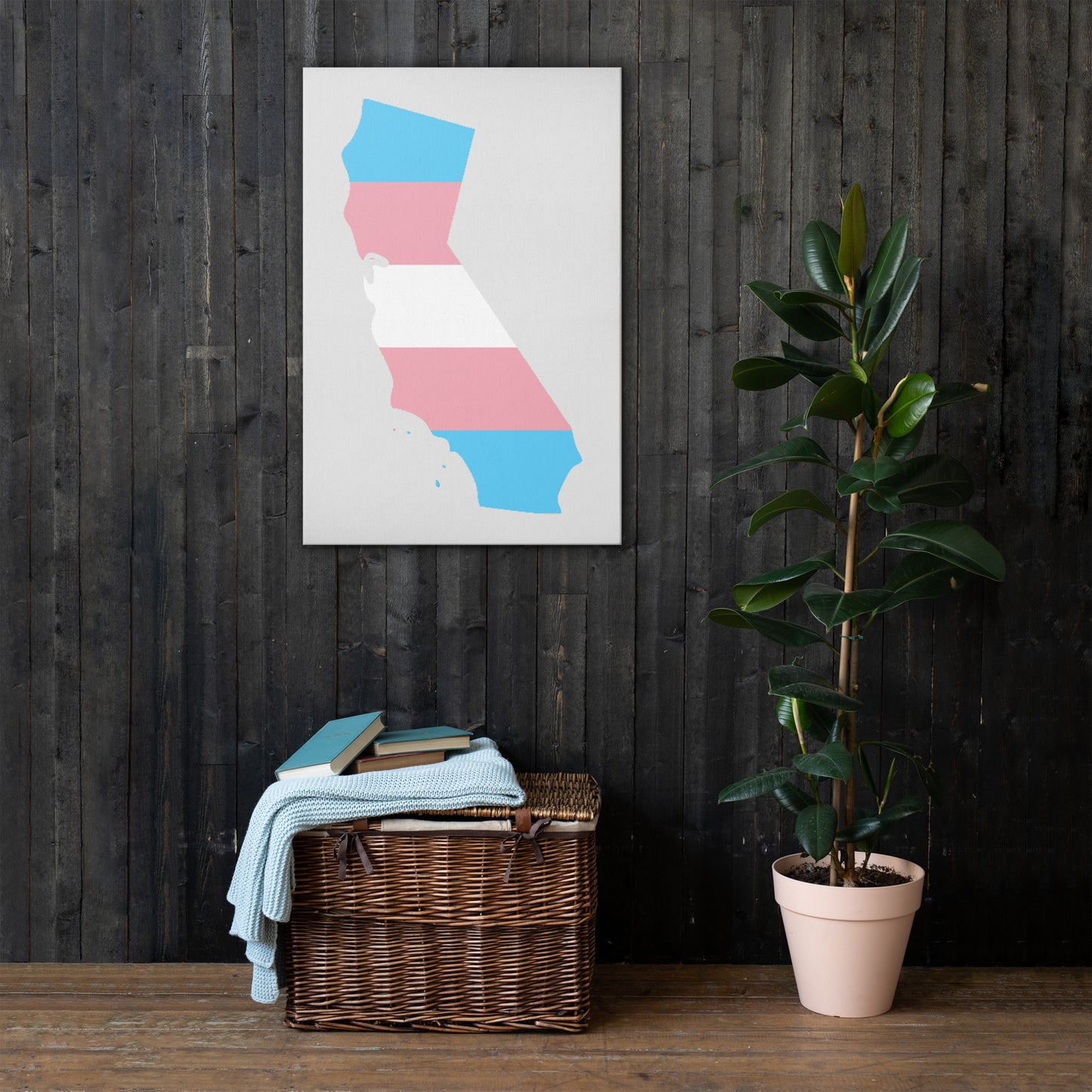 California Transgender Trans Pride Canvas Wall Art thin-canvas-_in_-24x36-front-638eb14ea1450