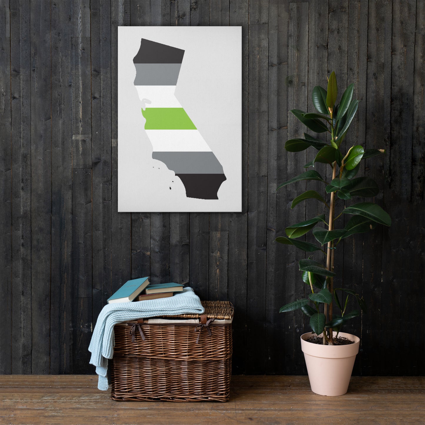 California Agender Pride Canvas Wall Art thin-canvas-_in_-24x36-front-638eb6288a459