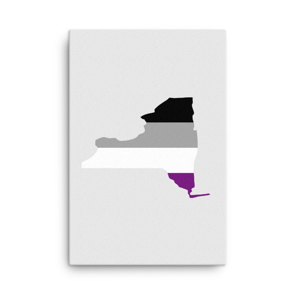 New York Asexual Ace Pride Canvas Wall Art 24in×36in Asexual New York thin-canvas-_in_-24x36-front-638fd6d0765bb