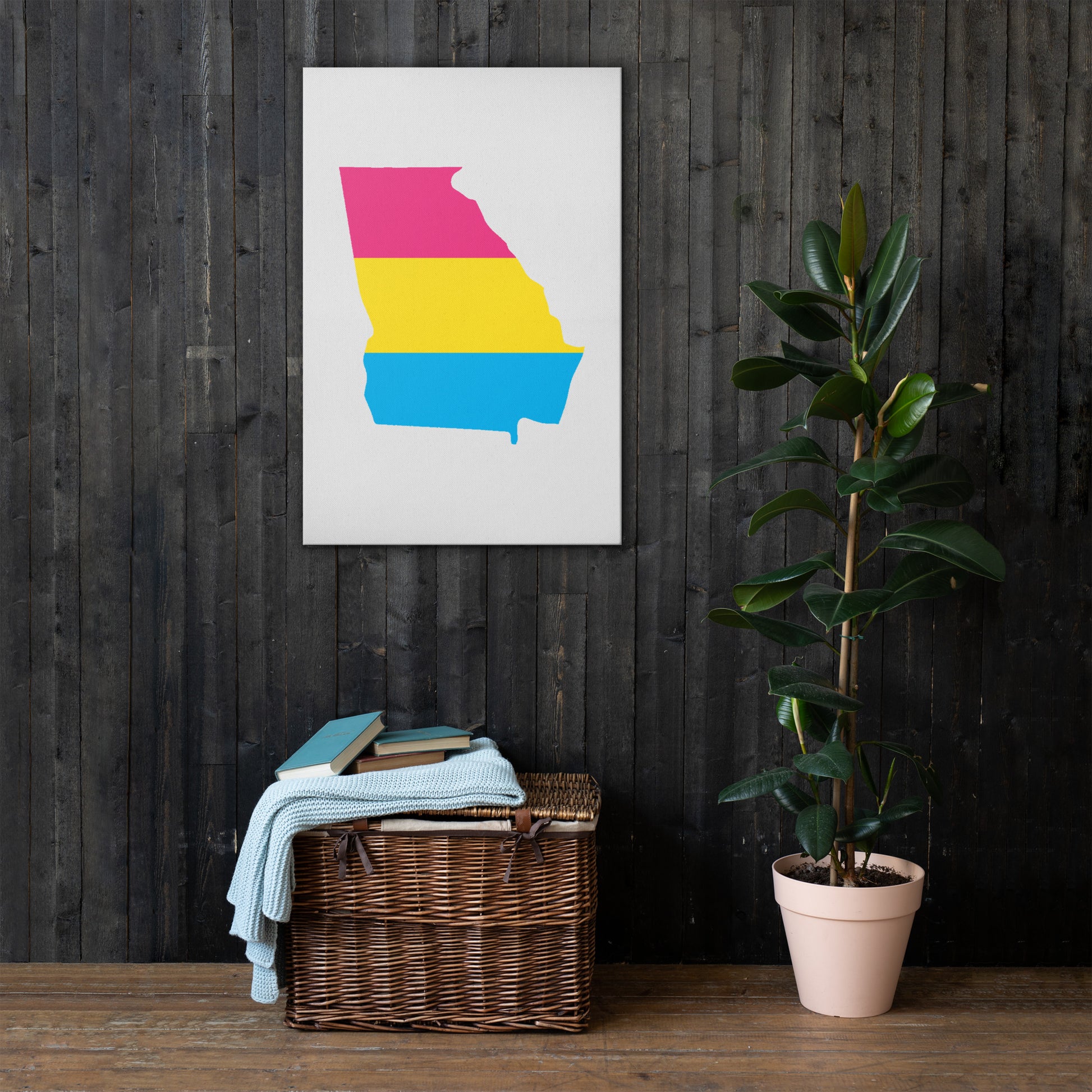 Georgia Pansexual Pan Pride Canvas Wall Art thin-canvas-_in_-24x36-front-63922ead5ecf3