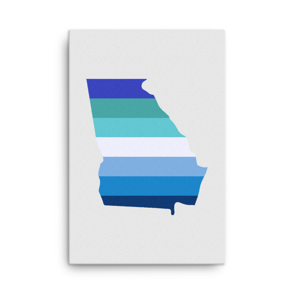 Georgia Gay MLM Pride Vincian Canvas Wall Art 24in×36in Gay Georgia thin-canvas-_in_-24x36-front-63925ec01c973