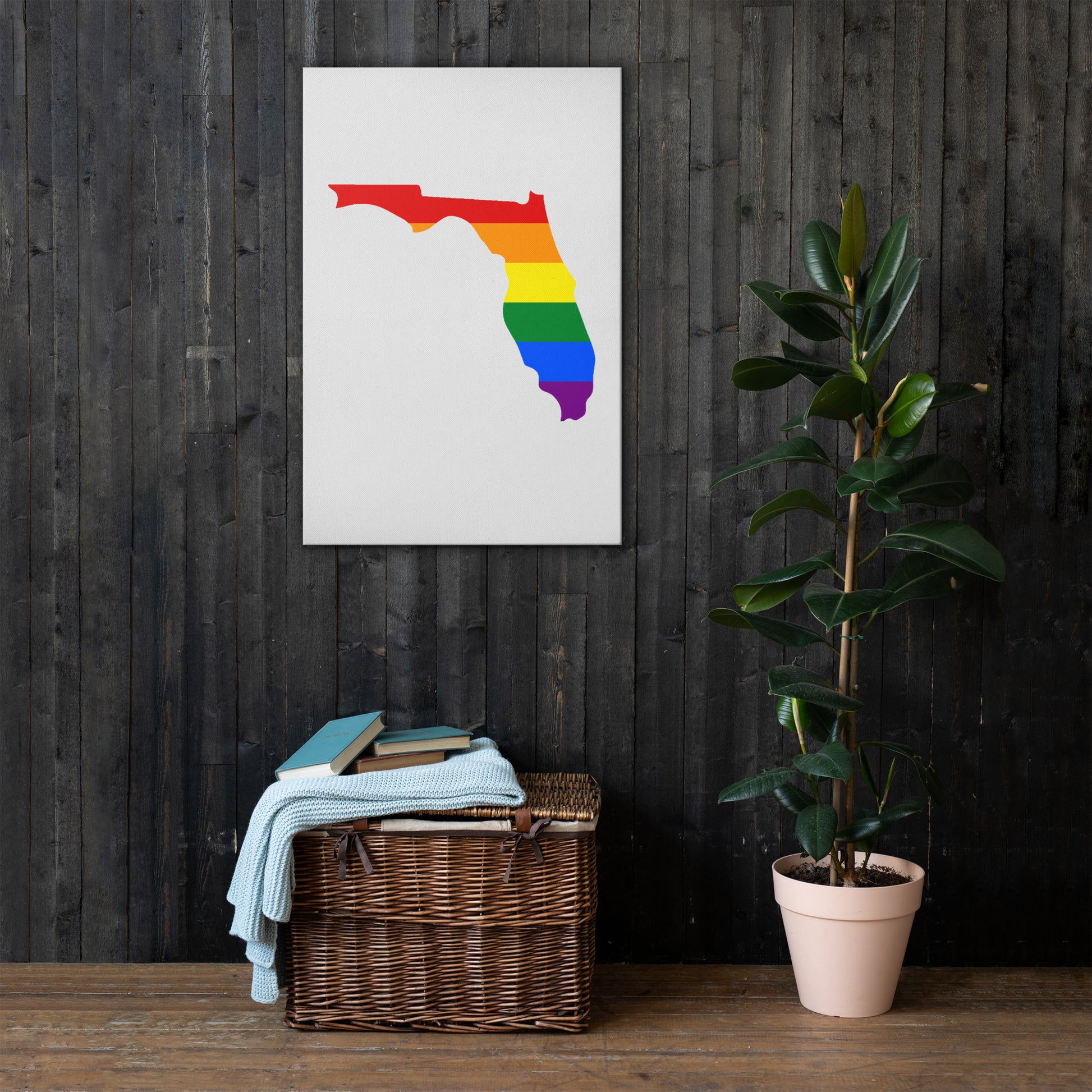 Florida Pride Canvas Wall Art thin-canvas-_in_-24x36-front-6393883394eb2