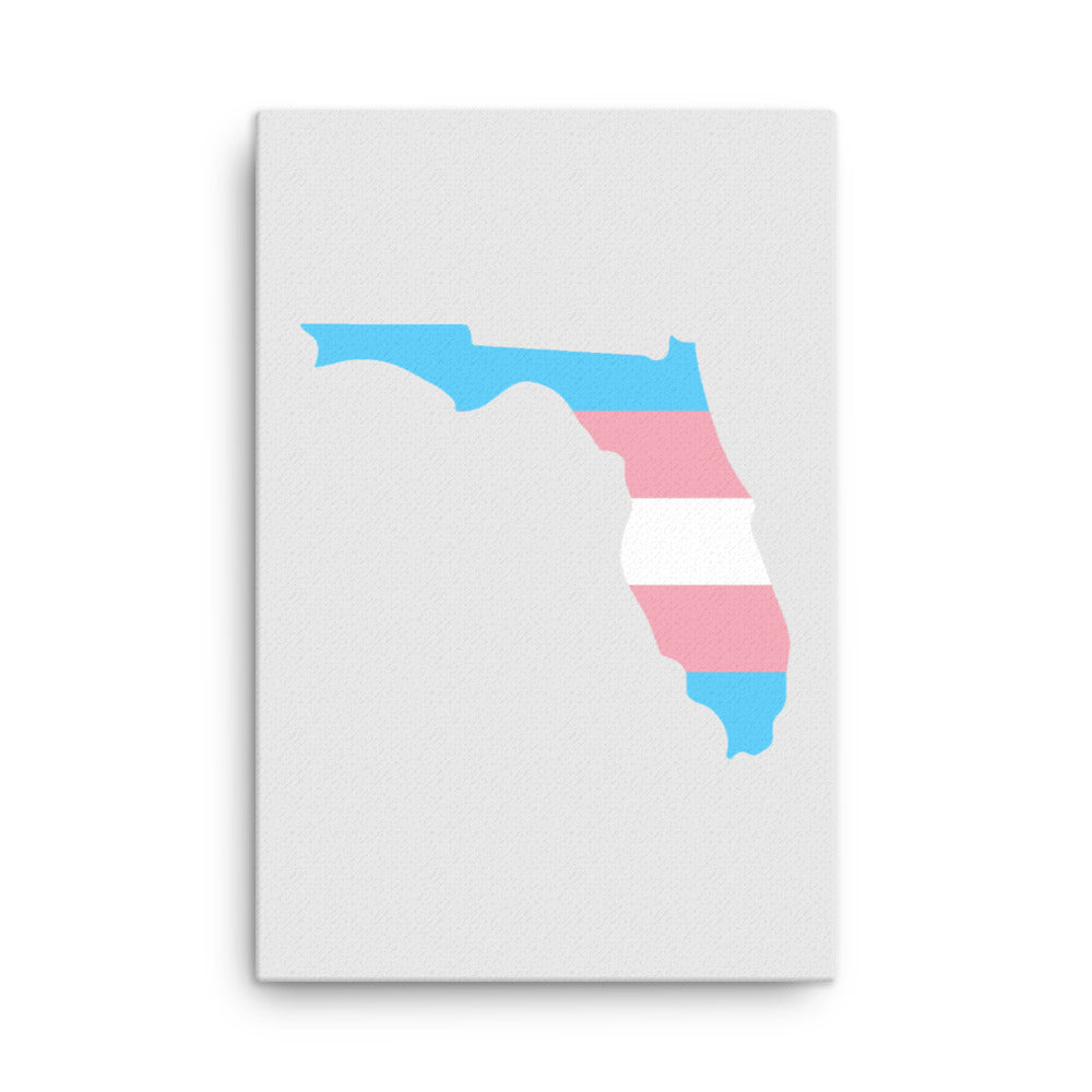 Florida Transgender Trans Pride Canvas Wall Art 24in×36in Transgender Florida thin-canvas-_in_-24x36-front-63991ac46e318