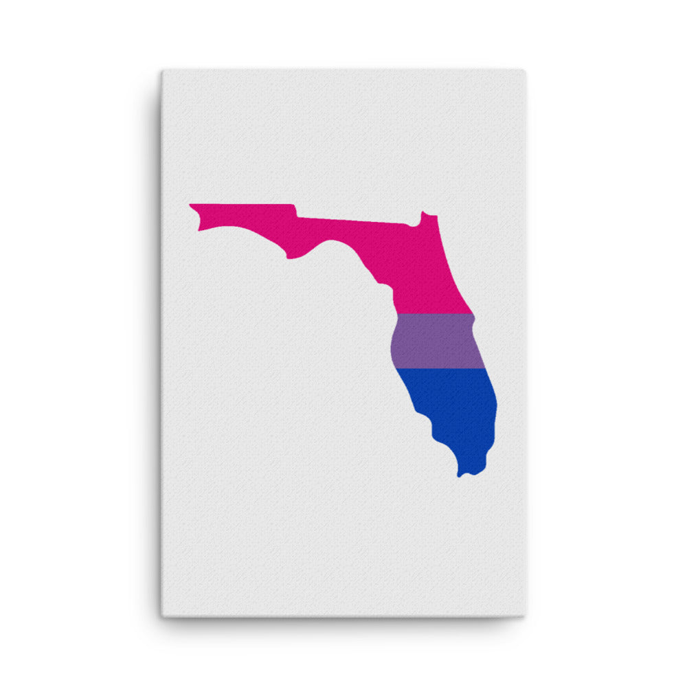 Florida Bisexual Bi Pride Canvas Wall Art 24in×36in Bisexual Florida thin-canvas-_in_-24x36-front-63991fad6e10e