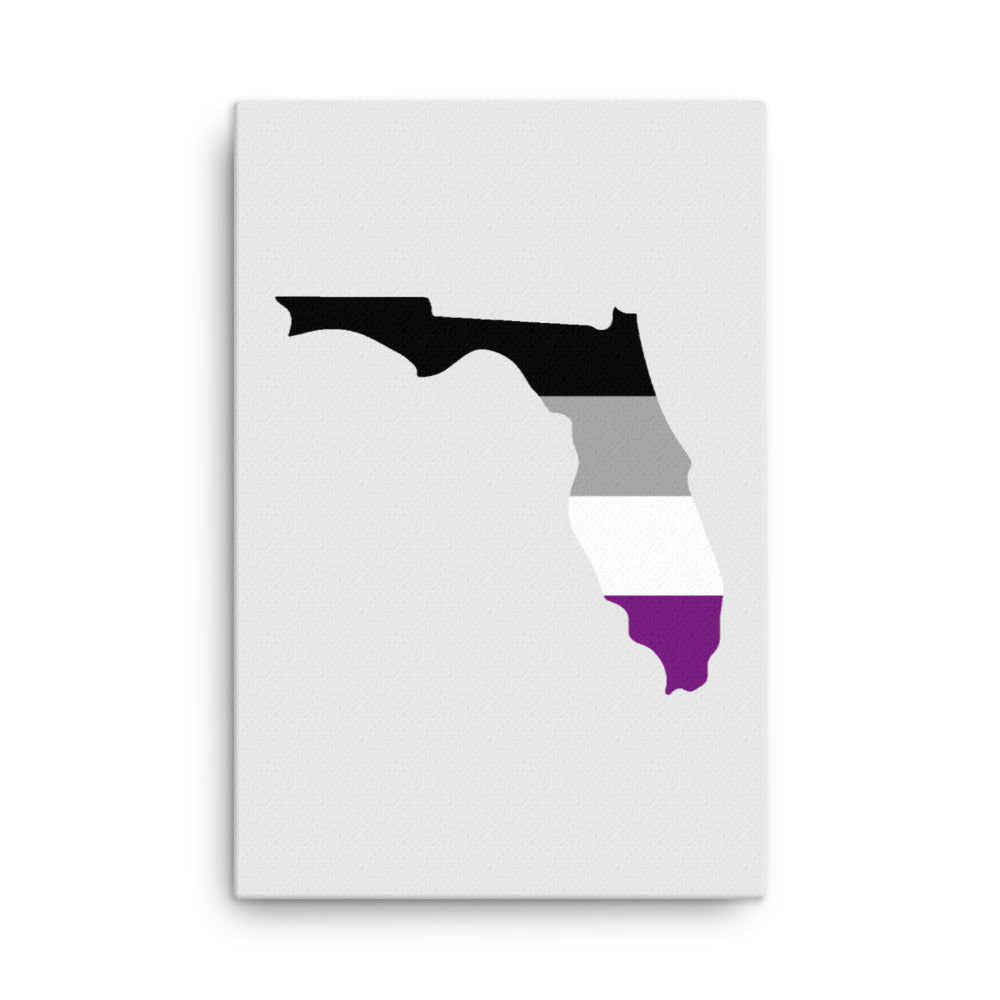 Florida Asexual Pride Canvas Wall Art 24in×36in Asexual Florida thin-canvas-_in_-24x36-front-63991fe3b1e22