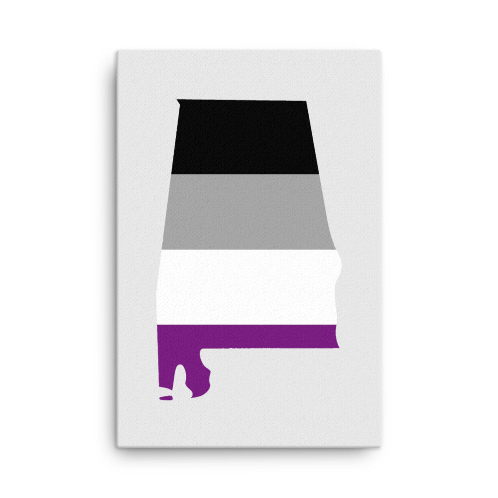 Alabama Asexual Canvas Wall Art 24in×36in Asexual Alabama thin-canvas-_in_-24x36-front-63a520e9a6a44