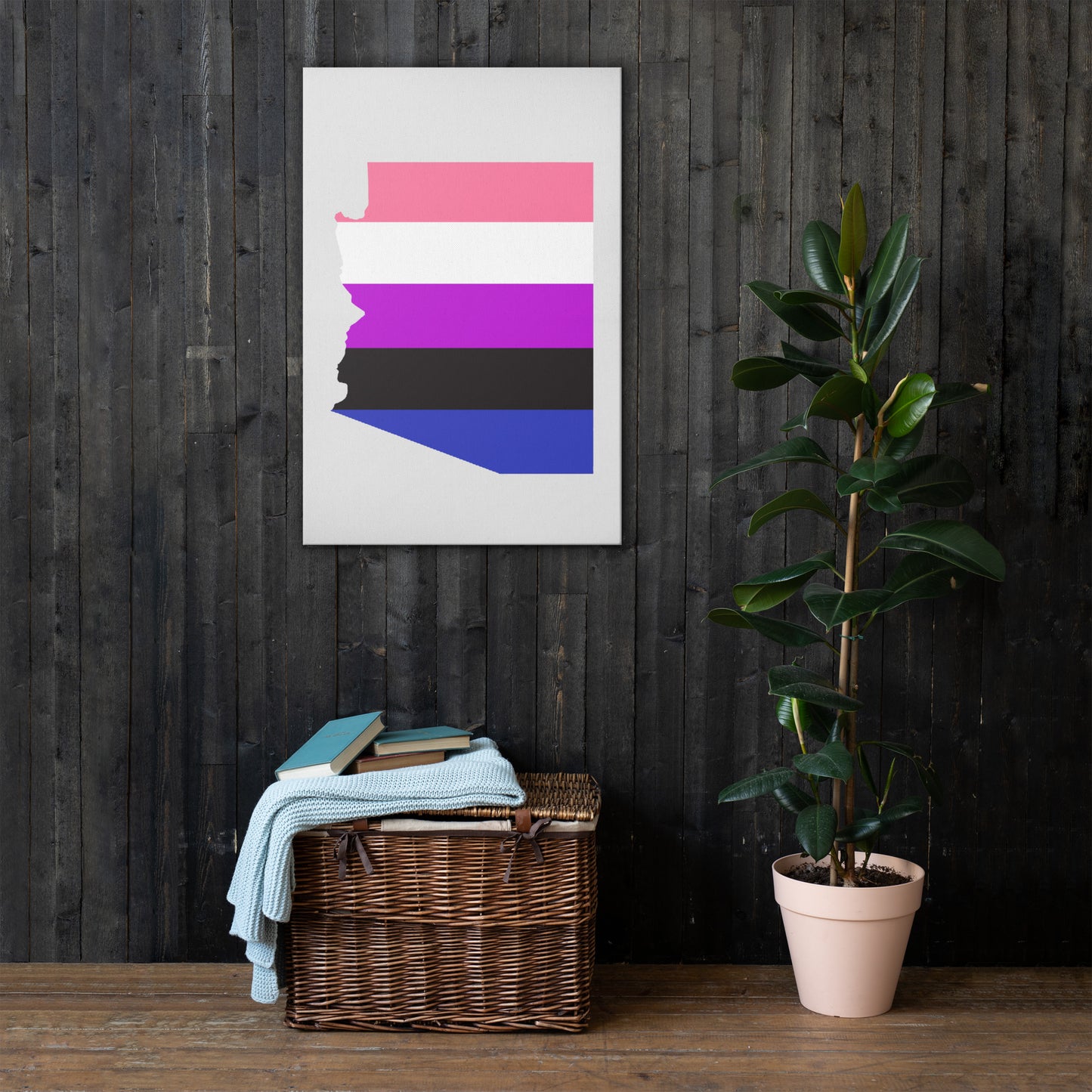 Arizona Genderfluid Pride Canvas Wall Art thin-canvas-_in_-24x36-front-63aba49b24a8a