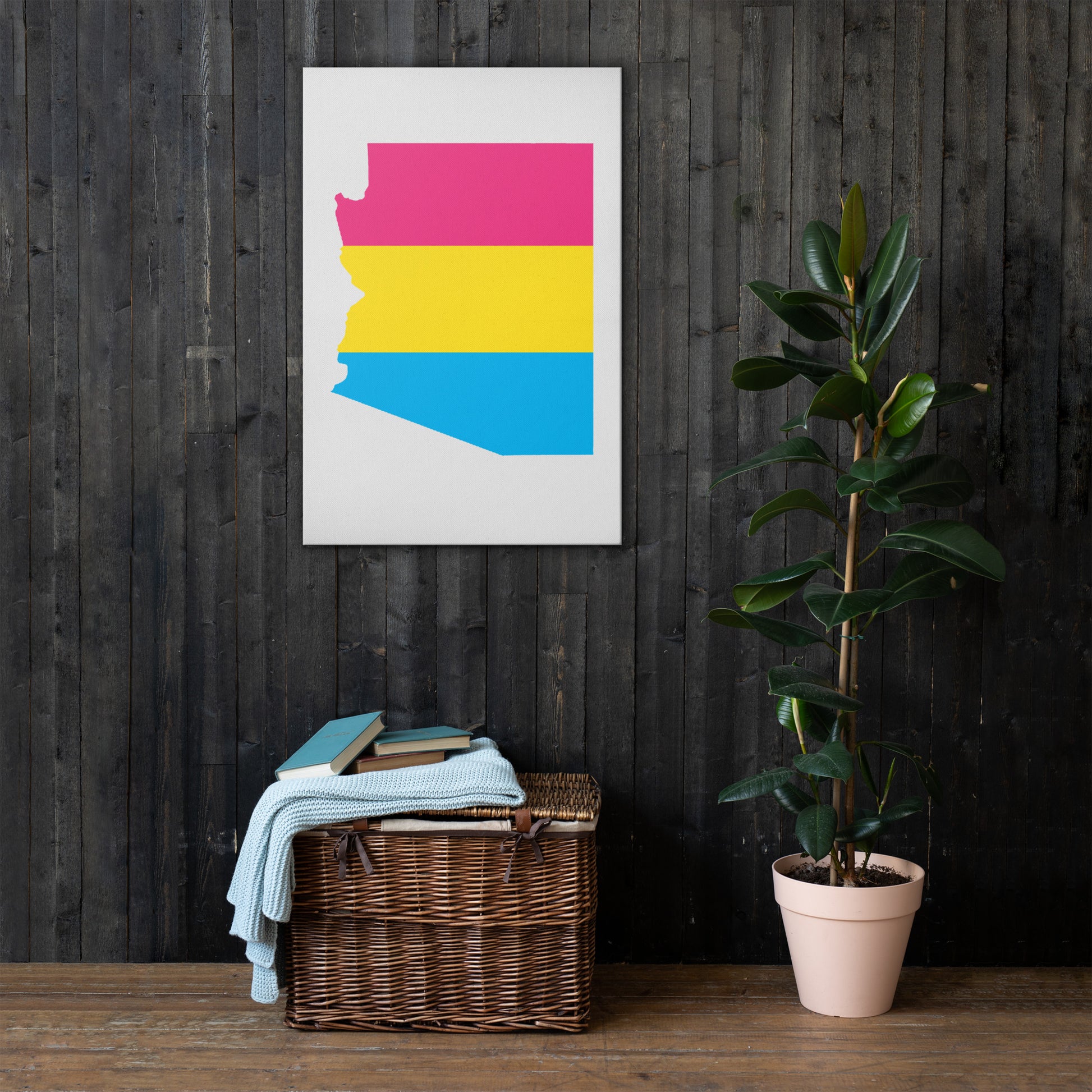 Arizona Pansexual Pan Pride Canvas Wall Art thin-canvas-_in_-24x36-front-63acee5a050a8