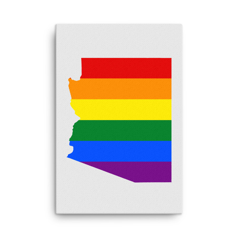 Arizona LGBTQ Pride Canvas Wall Art 24in×36in Pride Arizona thin-canvas-_in_-24x36-front-63acf3450ac40