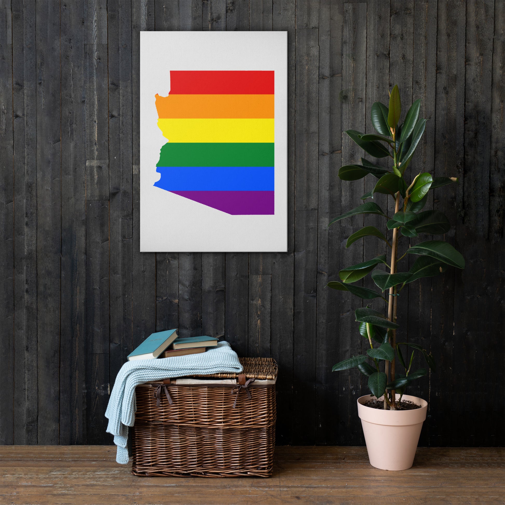 Arizona LGBTQ Pride Canvas Wall Art thin-canvas-_in_-24x36-front-63acf3450ac89