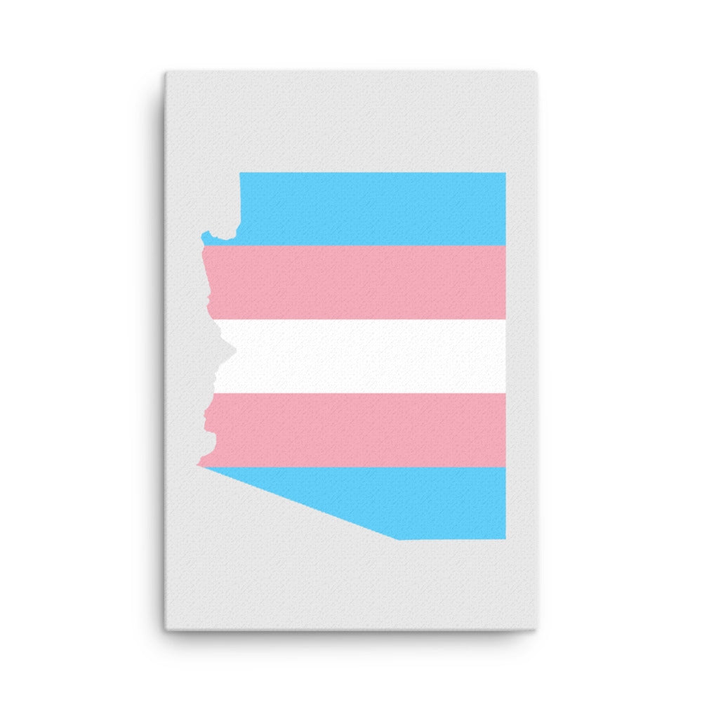 Arizona Transgender Trans Pride Canvas Wall Art 24in×36in Transgender Arizona thin-canvas-_in_-24x36-front-63acf57423d14