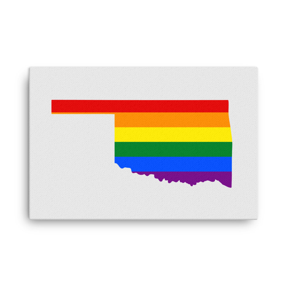 Oklahoma LGBTQ Pride Canvas Wall Art 24″×36″ Pride Oklahoma thin-canvas-_in_-24x36-front-6424cac233ca9