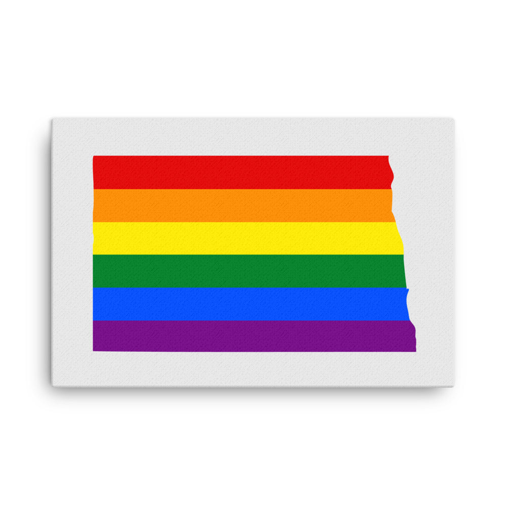 North Dakota LGBTQ Pride Canvas Wall Art 24″×36″ Pride North Dakota thin-canvas-_in_-24x36-front-6424d18f7a8a4