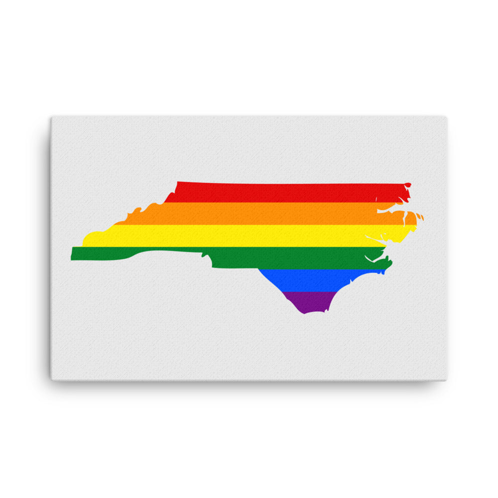 North Carolina LGBTQ Pride Canvas Wall Art 24″×36″ Pride North Carolina thin-canvas-_in_-24x36-front-6424d485622fe