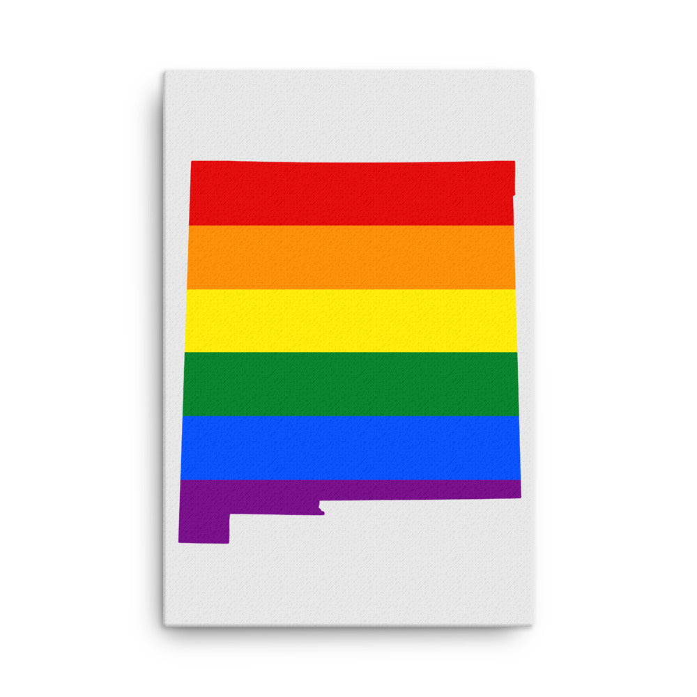 New Mexico LGBTQ Pride Canvas Wall Art 24″×36″ Pride New Mexico thin-canvas-_in_-24x36-front-6424d657bc409