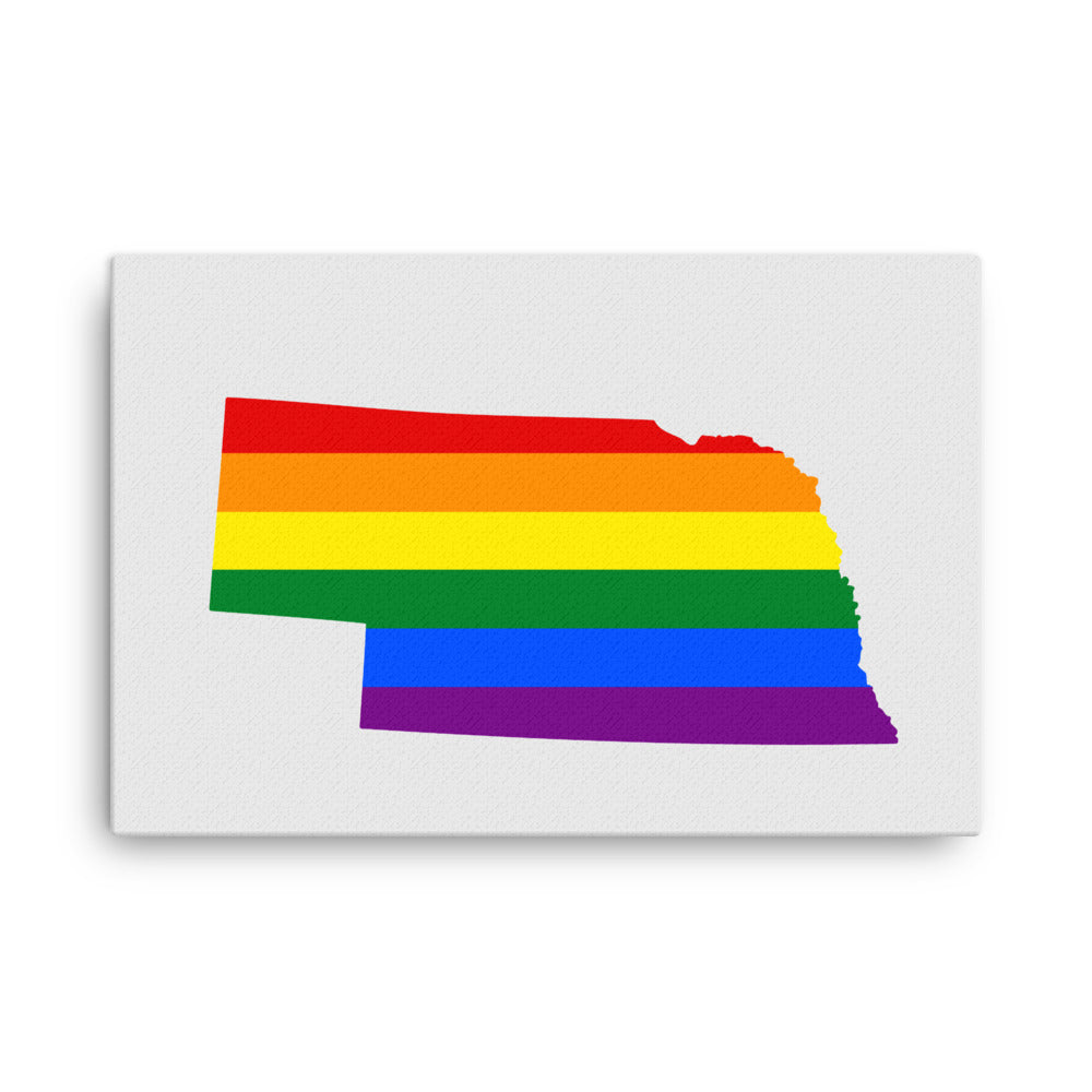 Nebraska LGBTQ Pride Canvas Wall Art 24″×36″ Pride Nebraska thin-canvas-_in_-24x36-front-6424e47f94fa3