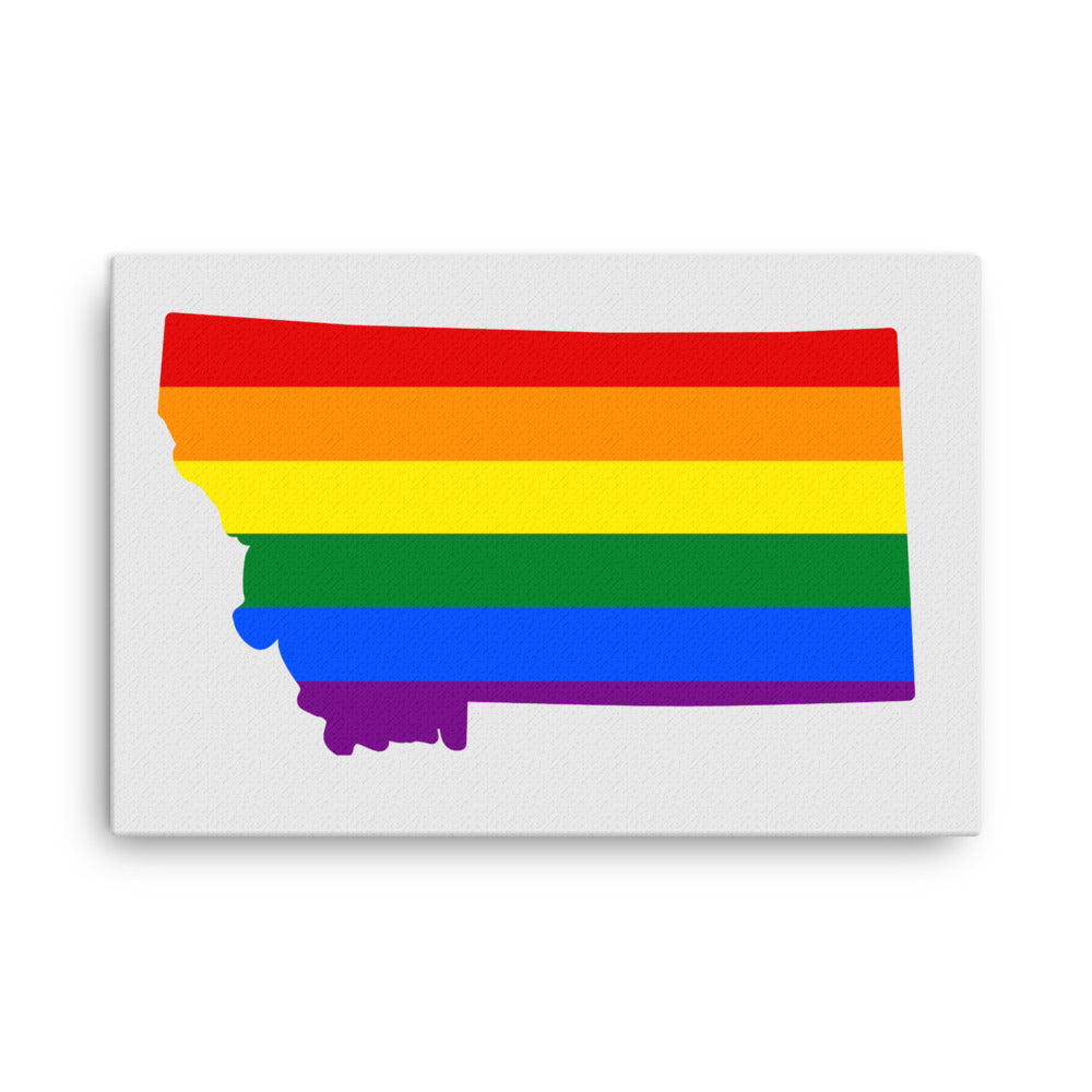 Montana LGBTQ Pride Canvas Wall Art 24″×36″ Pride Montana thin-canvas-_in_-24x36-front-642e1bcfaf502