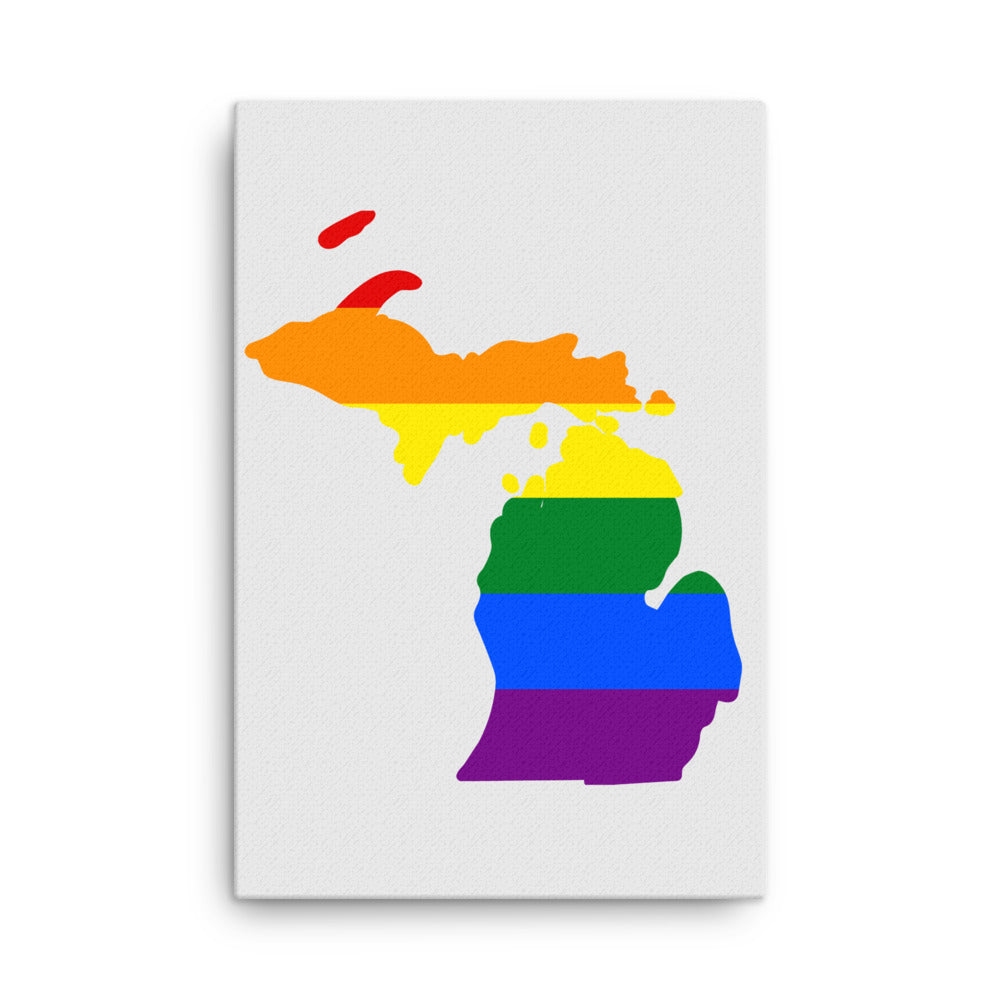 Michigan LGBTQ Pride Canvas Wall Art 24″×36″ Pride Michigan thin-canvas-_in_-24x36-front-642e1f590fa2b