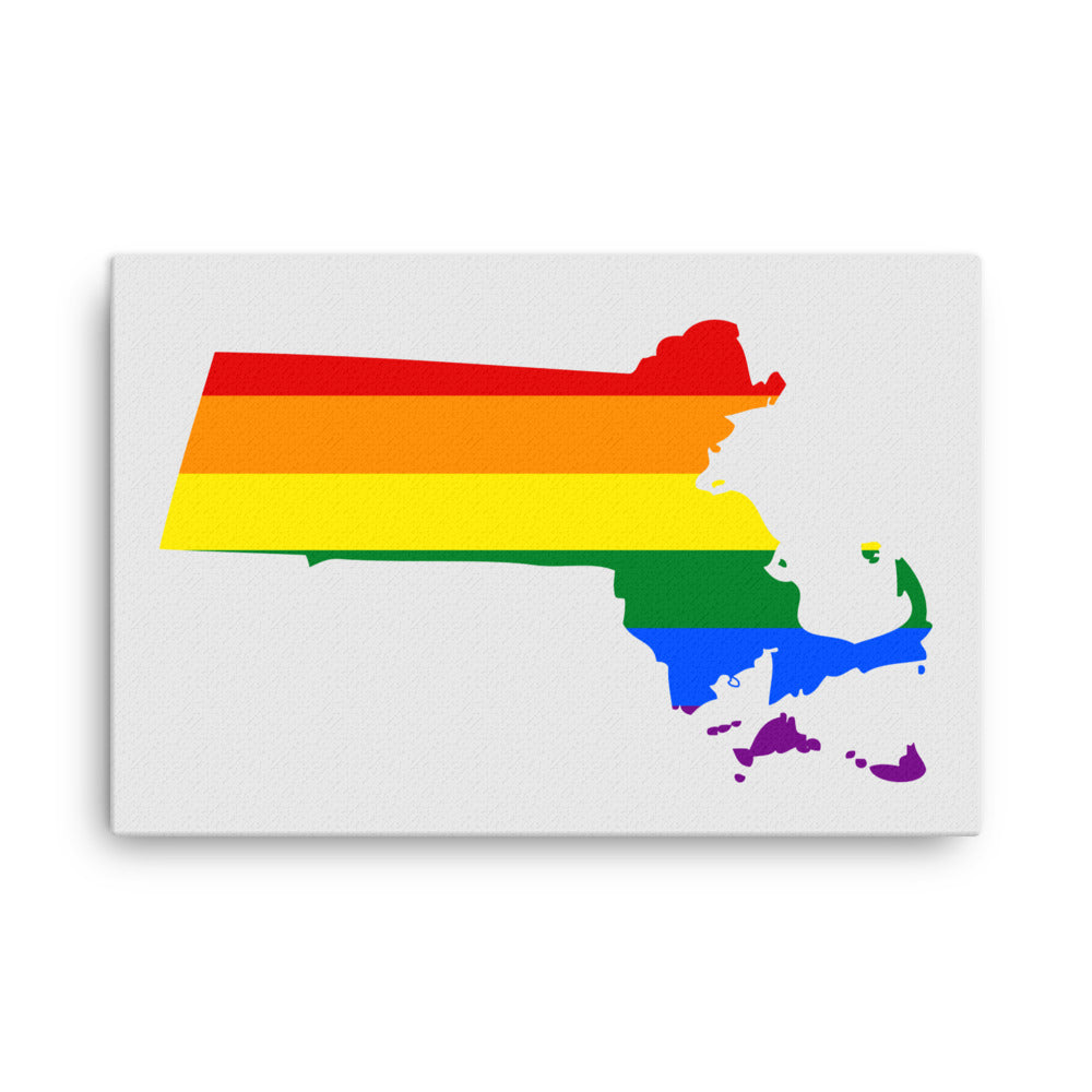 Massachusetts LGBTQ Pride Canvas Wall Art 24″×36″ Pride Massachusetts thin-canvas-_in_-24x36-front-642e20b4d5672