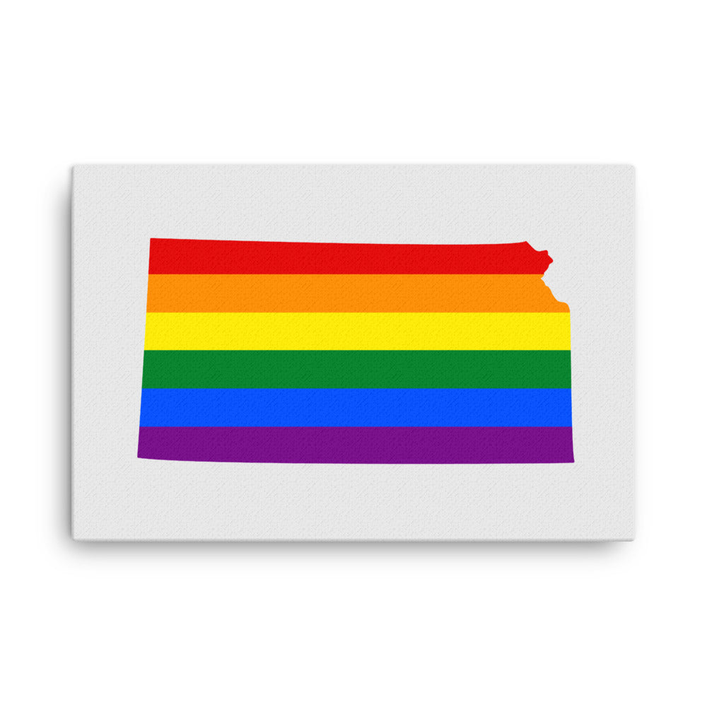 Kansas LGBTQ Pride Canvas Wall Art 24″×36″ Pride Kansas thin-canvas-_in_-24x36-front-642e23bea6dc4