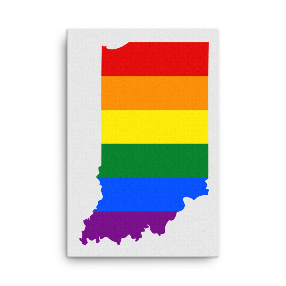 Indiana LGBTQ Pride Canvas Wall Art 24″×36″ Pride Indiana thin-canvas-_in_-24x36-front-642e25dbb1513