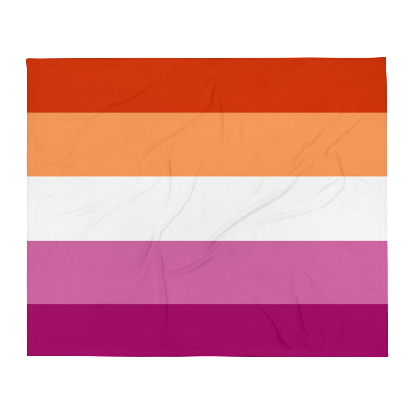 Lesbian Pride Flag Throw Blanket 50in×60in Lesbian throw-blanket-50x60-front-63759be91b883