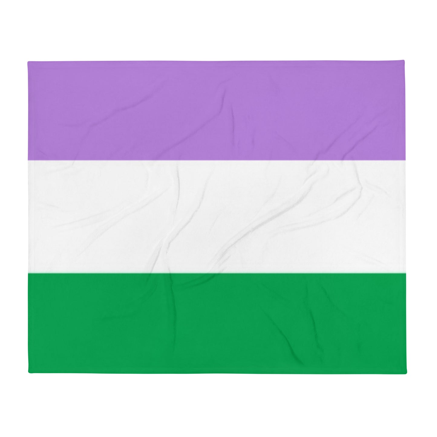 Genderqueer Pride Flag Throw Blanket 50in×60in Genderqueer throw-blanket-50x60-front-63759c8452d4e