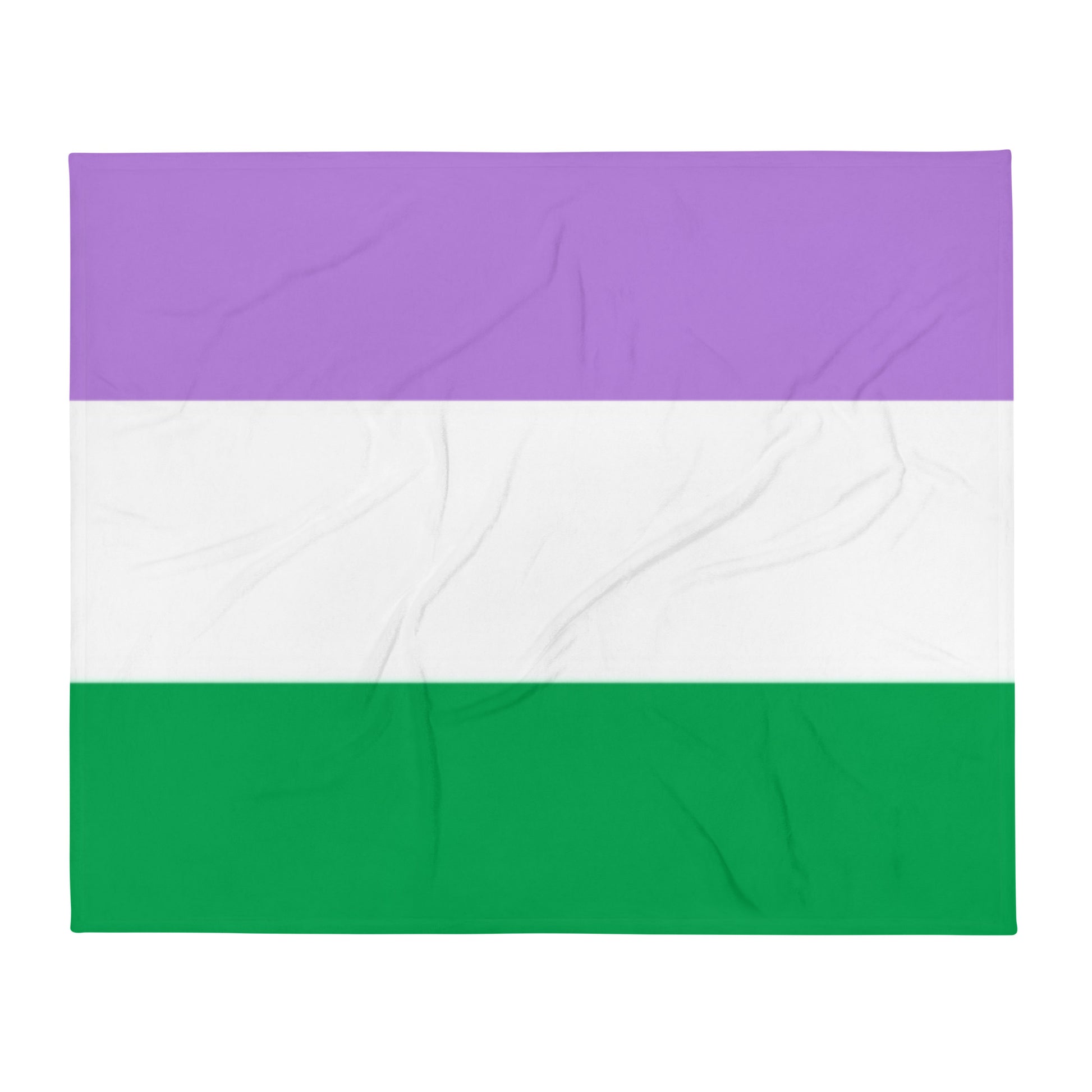 Genderqueer Pride Flag Throw Blanket 50in×60in Genderqueer throw-blanket-50x60-front-63759c8452d4e