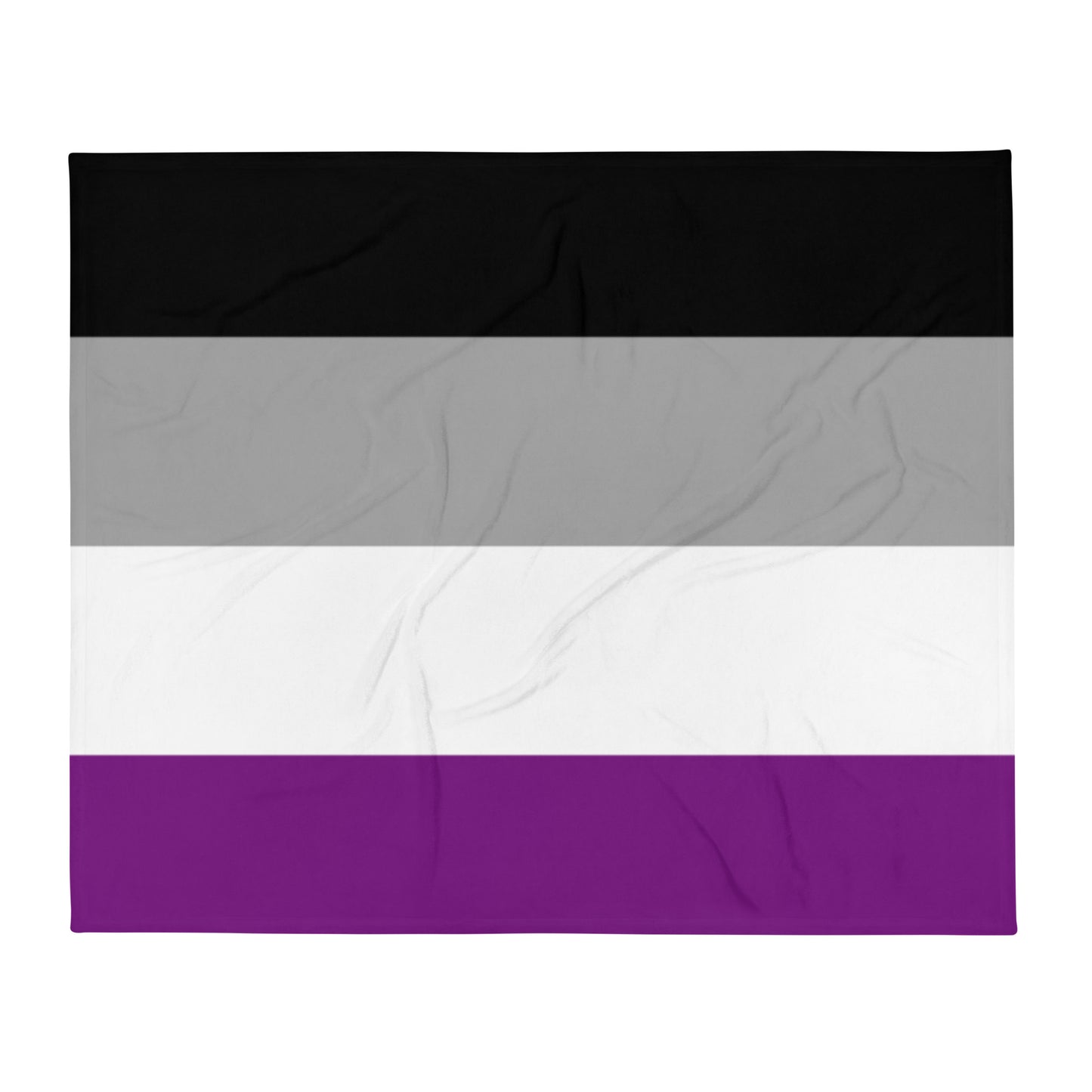 Asexual Ace Pride Flag Throw Blanket 50in×60in Asexual throw-blanket-50x60-front-63759d855c4ec