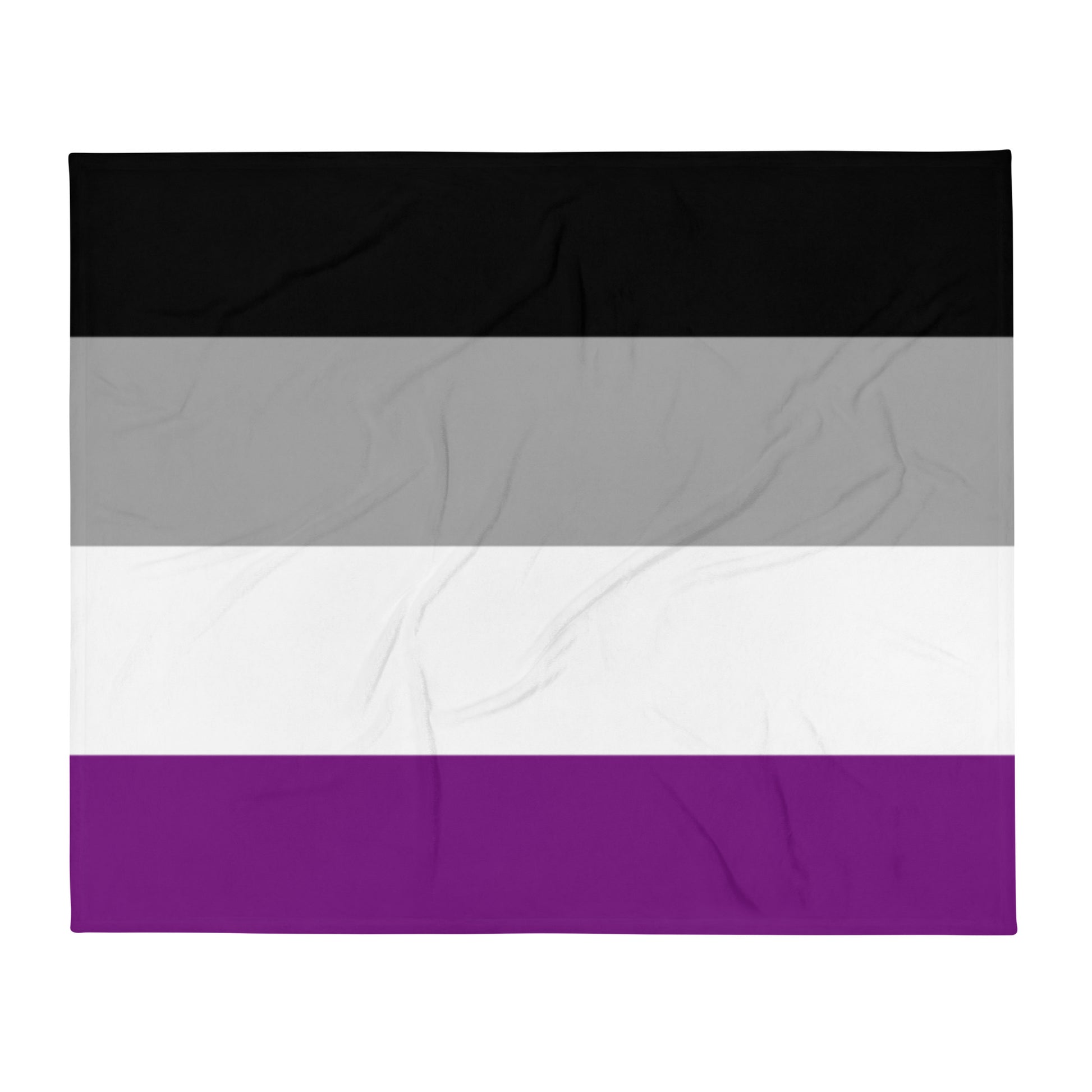 Asexual Ace Pride Flag Throw Blanket 50in×60in Asexual throw-blanket-50x60-front-63759d855c4ec