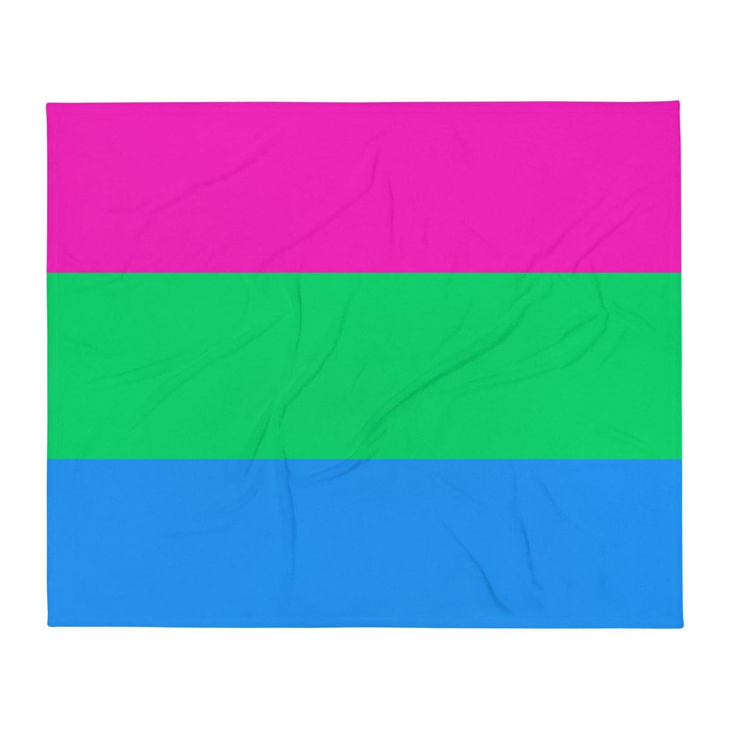 Polysexual Poly Pride Flag Throw Blanket 50in×60in Polysexual throw-blanket-50x60-front-6375c15f5eead