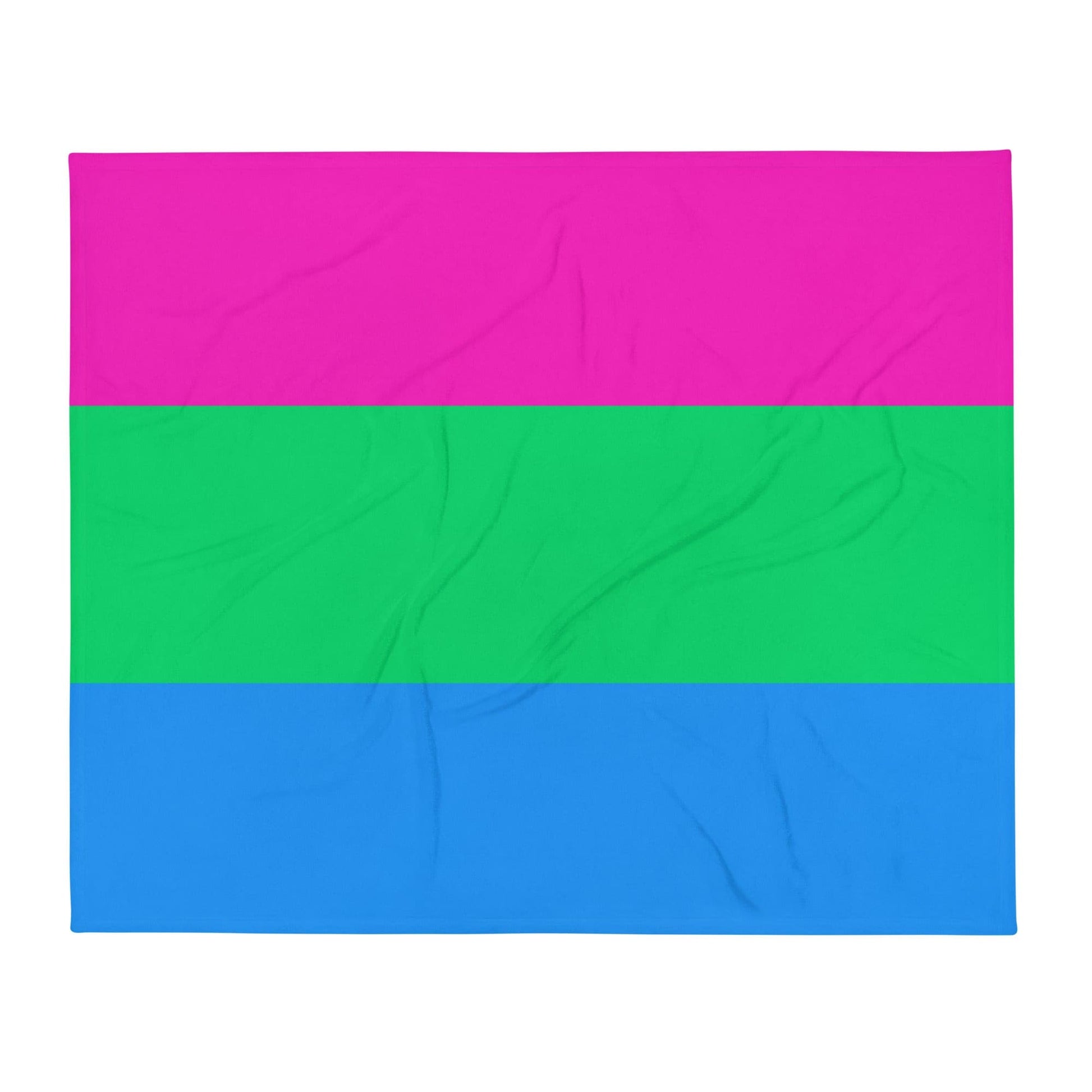 Polysexual Poly Pride Flag Throw Blanket 50in×60in Polysexual throw-blanket-50x60-front-6375c15f5eead