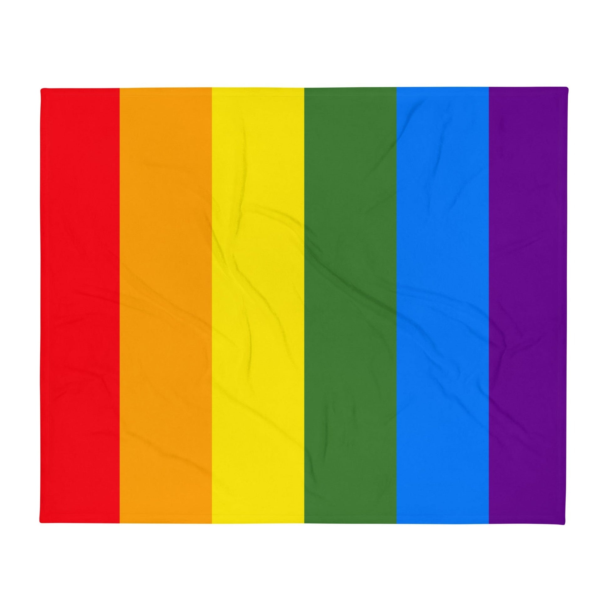 LGBTQ Pride Flag Throw Blanket 50in×60in Pride throw-blanket-50x60-front-640aa37a48aca