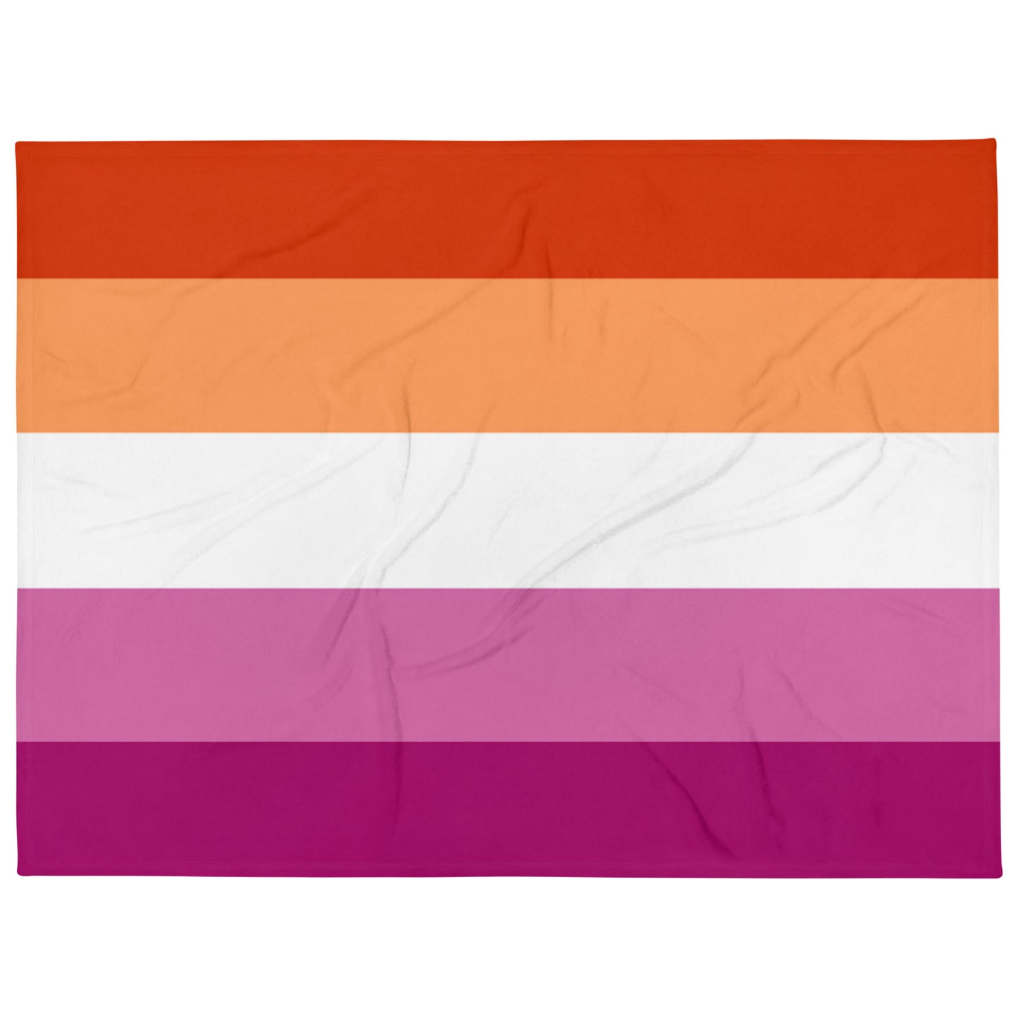 Lesbian Pride Flag Throw Blanket 60in×80in Lesbian throw-blanket-60x80-front-63759be919d17