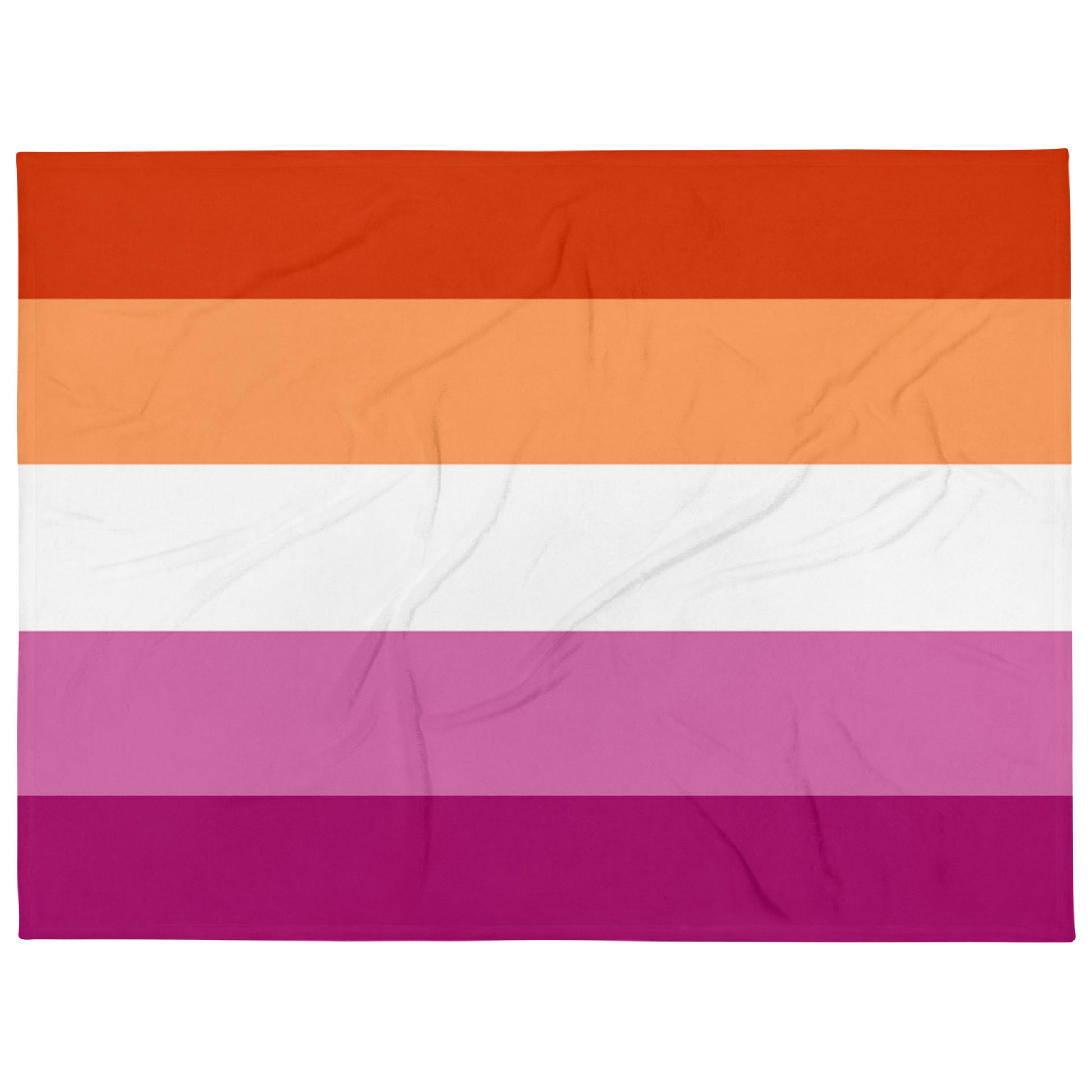 Lesbian Pride Flag Throw Blanket 60in×80in Lesbian throw-blanket-60x80-front-63759be919d17